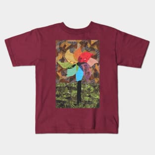 Pinwheel Rainbow Kids T-Shirt